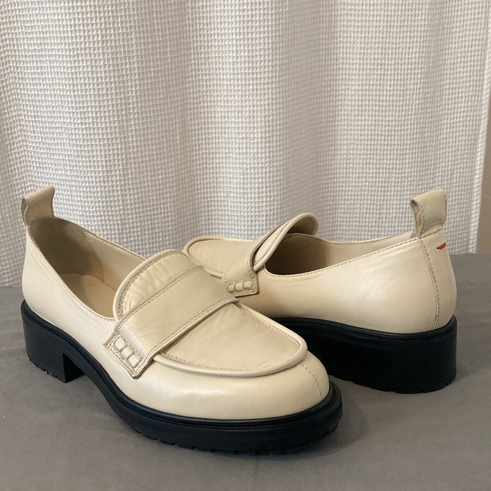 AEYDE Ruth Loafers - Creamy Leather Chunky Lugsole Size 8 NEW - Picture 2 of 9
